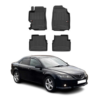 OMAC® - Premium 1st & 2nd Row Black Floor Mat Set