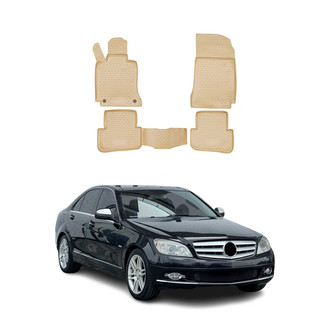 OMAC® - Classic 1st & 2nd Row Beige Floor Mat Set