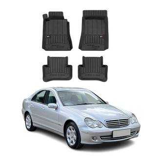 OMAC® - Premium 1st & 2nd Row Black Floor Mat Set