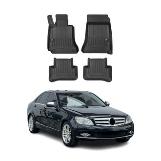OMAC® - Premium 1st & 2nd Row Black Floor Mat Set