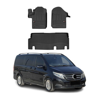 OMAC® - Premium 1st & 2nd Row Black Floor Mat Set