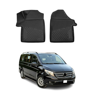 OMAC® - Classic 1st & 2nd Row Black Floor Mat Set