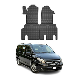 OMAC® - Classic 1st & 2nd Row Black Floor Mat Set