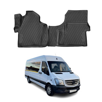 OMAC® - Classic 1st & 2nd Row Black Floor Mat Set