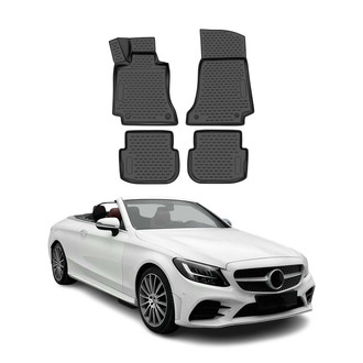 OMAC® - Classic 1st & 2nd Row Black Floor Mat Set