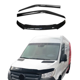 OMAC® - Black Bug Shield Hood and Wind Deflector Kit