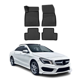 OMAC® - Classic 1st & 2nd Row Black Floor Mat Set