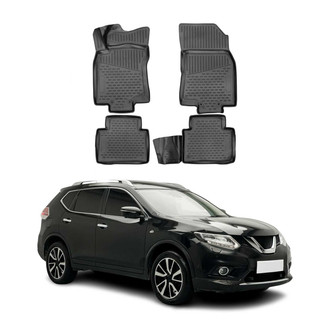 OMAC® - Classic 1st & 2nd Row Black Floor Mat Set