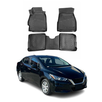 OMAC® - Classic 1st & 2nd Row Black Floor Mat Set