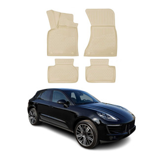 OMAC® - Classic 1st & 2nd Row Beige Floor Mat Set
