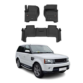 OMAC® - Premium 1st & 2nd Row Black Floor Mat Set