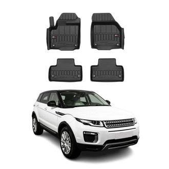 OMAC® - Premium 1st & 2nd Row Black Floor Mat Set