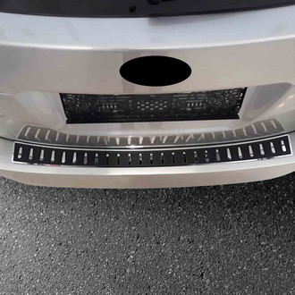 OMAC® - Polished with Black Rear Bumper Sill Cover