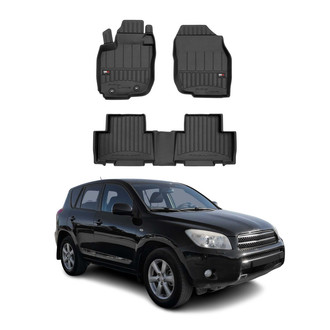 OMAC® - Premium 1st & 2nd Row Black Floor Mat Set