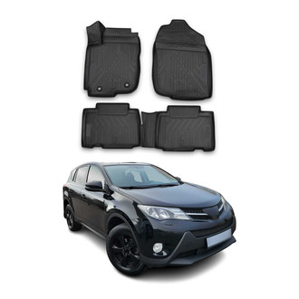 OMAC® - Classic 1st & 2nd Row Black Floor Mat Set