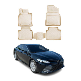 OMAC® - Classic 1st & 2nd Row Beige Floor Mat Set