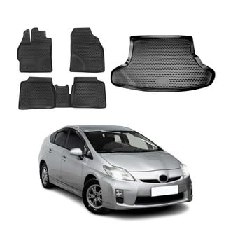 OMAC® - Classic 1st, 2nd Row & Cargo Black Floor Mat and Cargo Liner Set