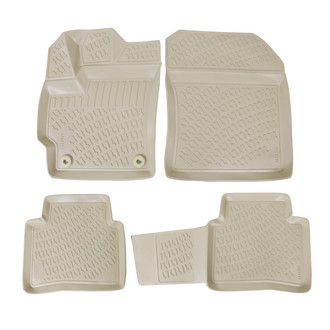 OMAC® - Classic 1st & 2nd Row Beige Floor Mat Set