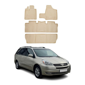 OMAC® - Classic 1st & 2nd Row Beige Floor Mat Set
