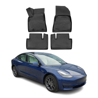 OMAC® - Classic 1st & 2nd Row Black Floor Mat Set