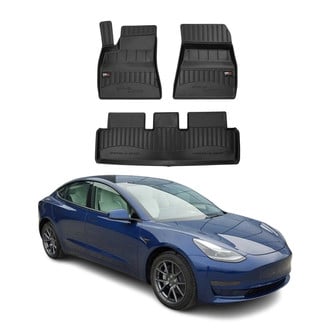 OMAC® - Premium 1st & 2nd Row Black Floor Mat Set
