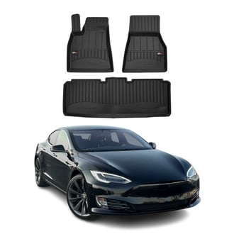 OMAC® - Premium 1st & 2nd Row Black Floor Mat Set
