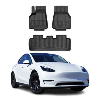 OMAC® - Premium 1st & 2nd Row Black Floor Mat Set