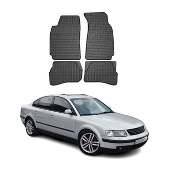 OMAC® - Classic 1st, 2nd Row & Cargo Black Floor Mat and Cargo Liner Set