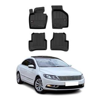 OMAC® - Premium 1st & 2nd Row Black Floor Mat Set