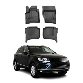 OMAC® - Premium 1st & 2nd Row Black Floor Mat Set