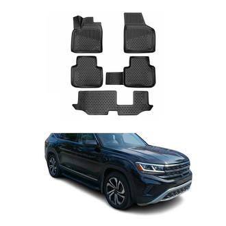 OMAC® - Classic 1st & 2nd Row Black Floor Mat Set