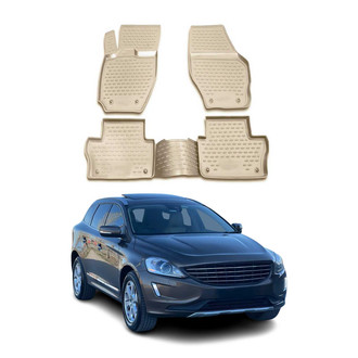 OMAC® - Classic 1st & 2nd Row Beige Floor Mat Set