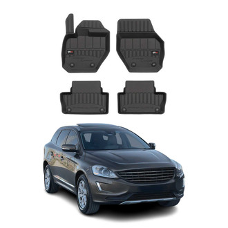 OMAC® - Premium 1st & 2nd Row Black Floor Mat Set