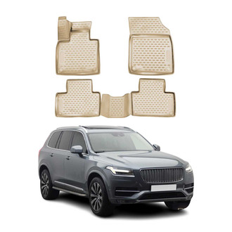 OMAC® - Classic 1st & 2nd Row Beige Floor Mat Set
