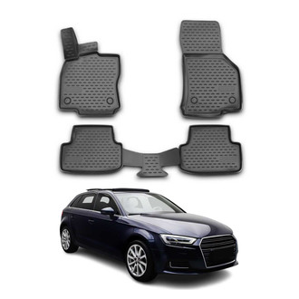 OMAC® - Classic 1st & 2nd Row Black Floor Mat Set