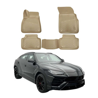 OMAC® - Classic 1st & 2nd Row Beige Floor Mat Set
