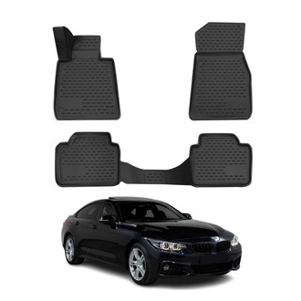 OMAC® - Classic 1st & 2nd Row Black Floor Mat Set
