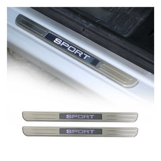 OMAC® - Illuminated Polished Door Sill Covers with Sport Logo
