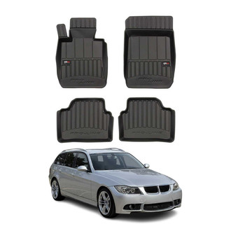 OMAC® - Premium 1st & 2nd Row Black Floor Mat Set