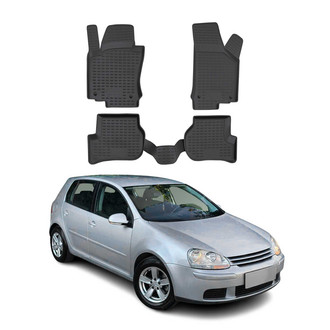 OMAC® - Classic 1st & 2nd Row Black Floor Mat Set