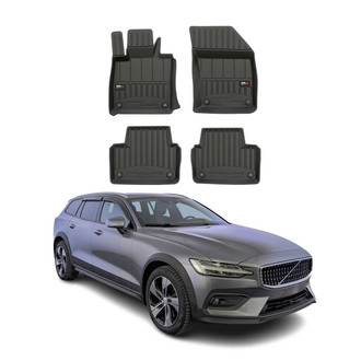 OMAC® - Premium 1st & 2nd Row Black Floor Mat Set