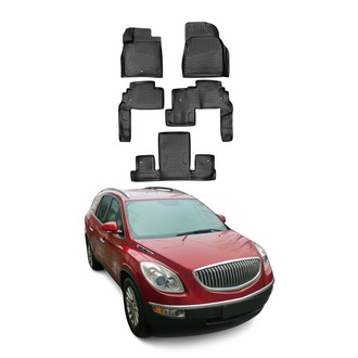 OMAC® - Classic 1st & 2nd Row Black Floor Mat Set