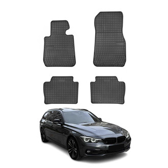 OMAC® - Classic 1st & 2nd Row Black Floor Mat Set