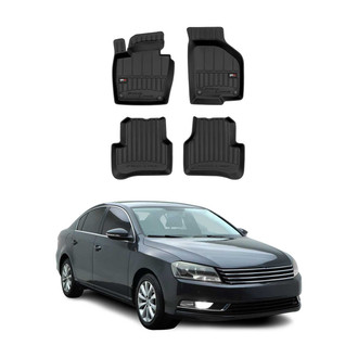 OMAC® - Premium 1st & 2nd Row Black Floor Mat Set
