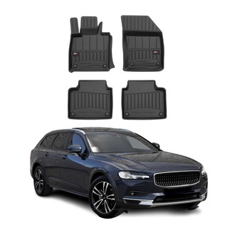 OMAC® - Premium 1st & 2nd Row Black Floor Mat Set