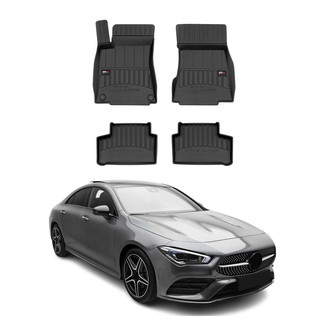 OMAC® - Premium 1st & 2nd Row Black Floor Mat Set
