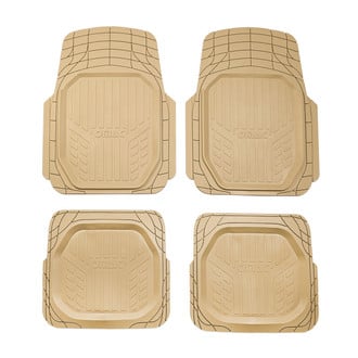 OMAC® - Basic Semi-Custom 1st & 2nd Row Beige Floor Mat Set