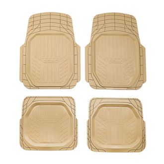 OMAC® U028971 - Basic Semi-Custom 1st & 2nd Row Beige Floor Mat Set