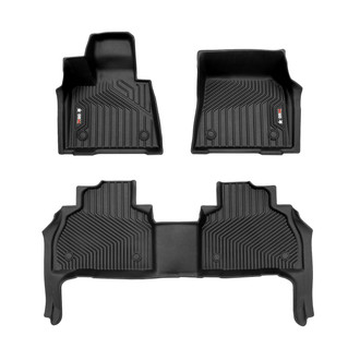 OMAC® - Texan 1st & 2nd Row Black Floor Mat Set