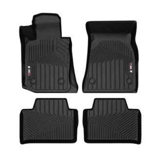 OMAC® - Texan 1st & 2nd Row Black Floor Mat Set